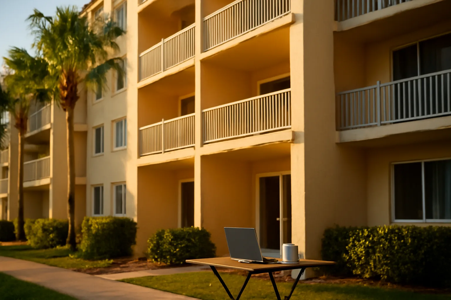 Mid-rise Orlando condo building exterior where board members might discuss a special assessment