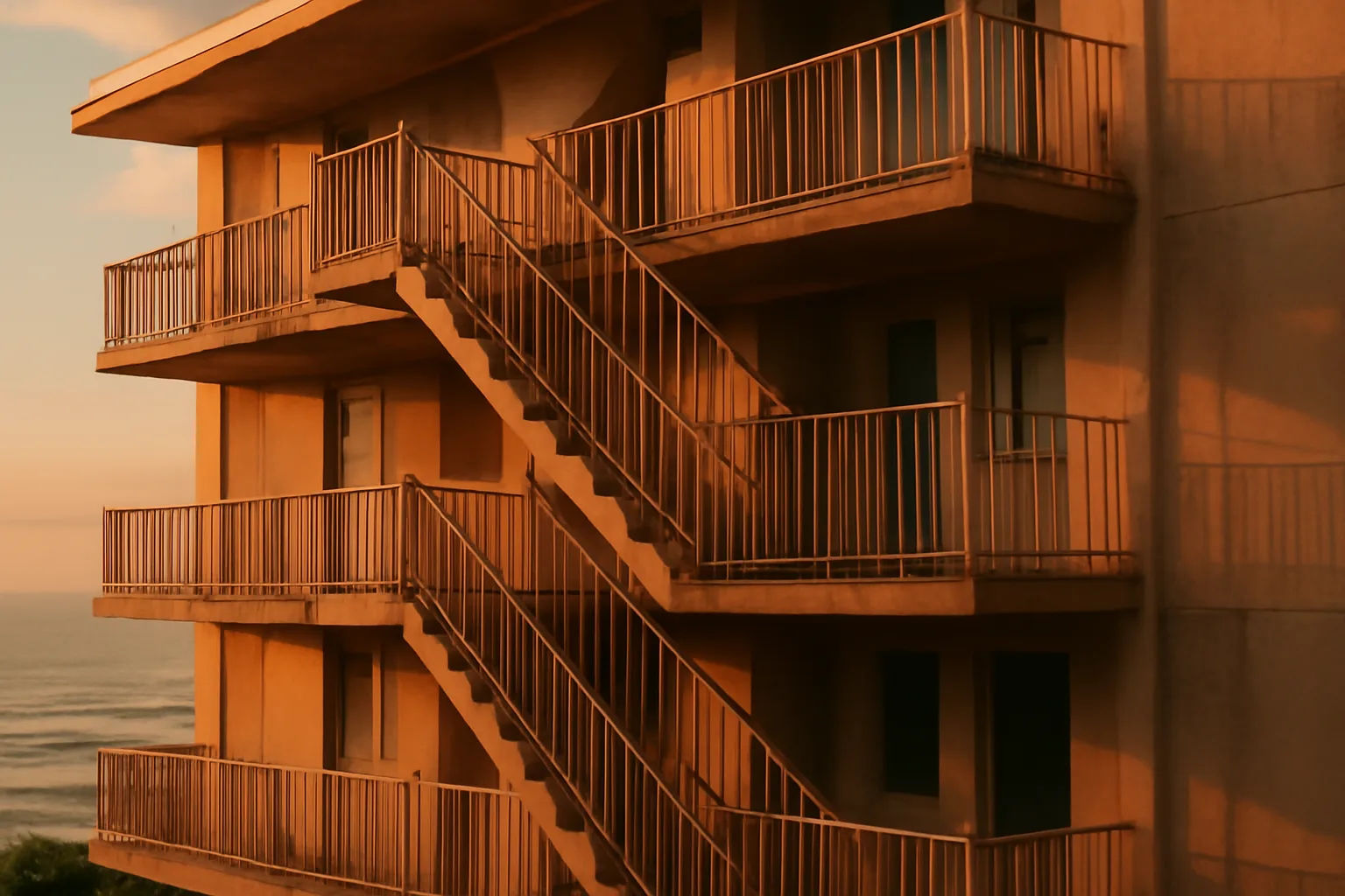 Coastal Florida condo building exterior showing aging concrete tied to special assessment costs