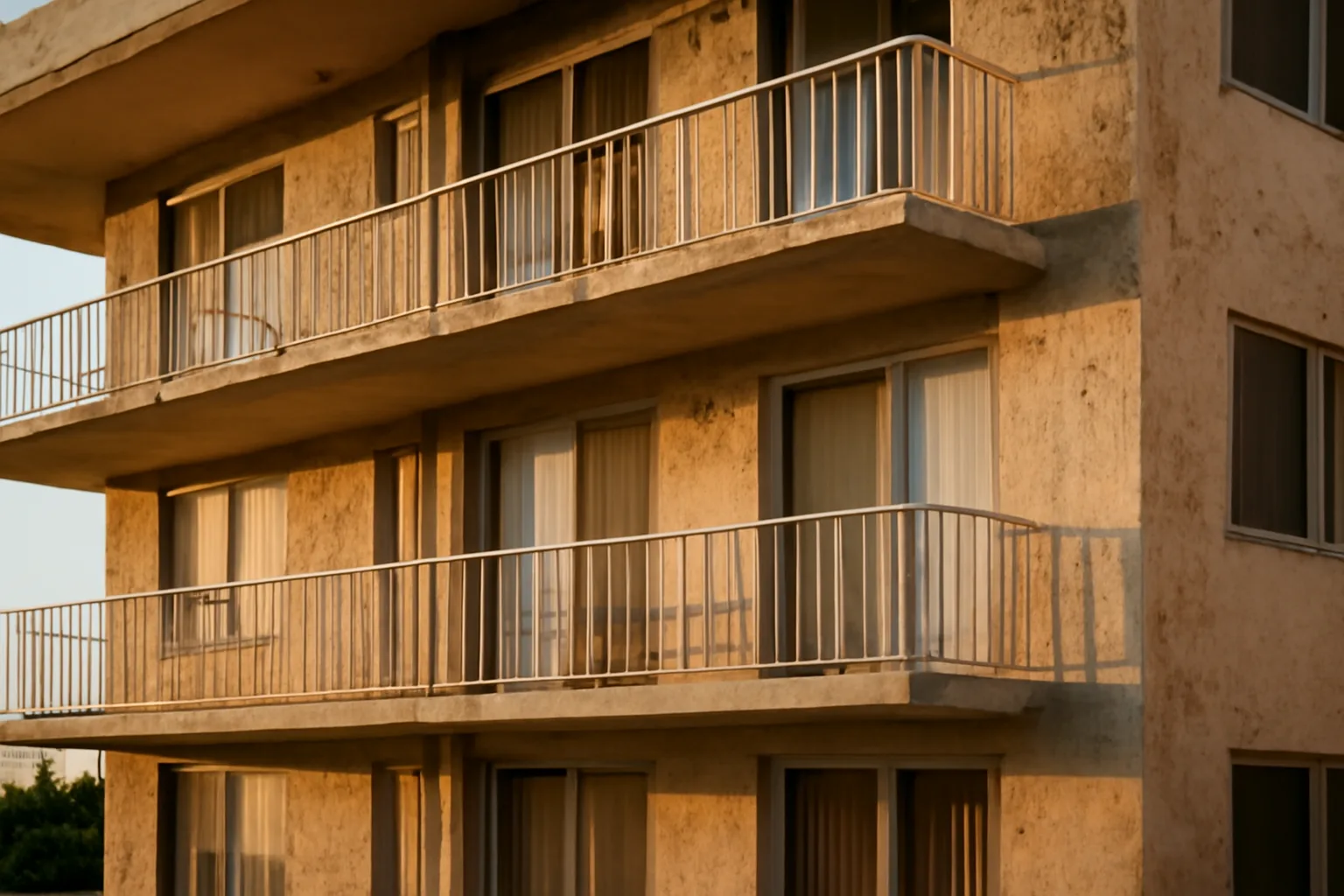 Coastal Sarasota condo building exterior showing structural elements relevant to a reserve study