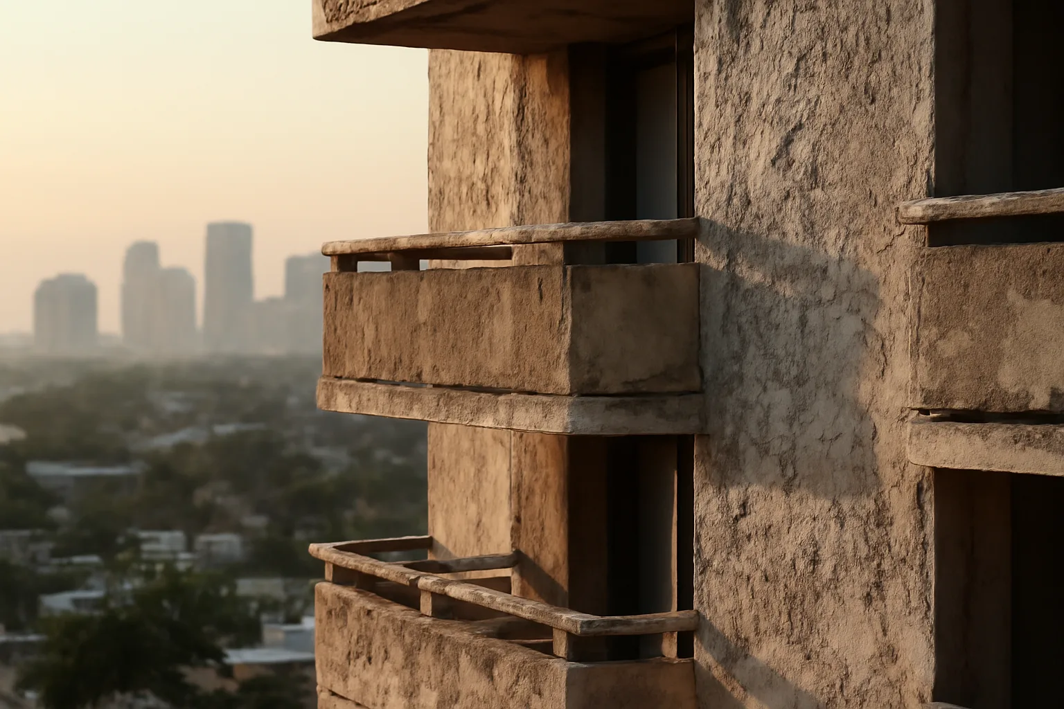 Fort Lauderdale coastal condo high-rise facade showing aging concrete relevant to reserves and SIRS